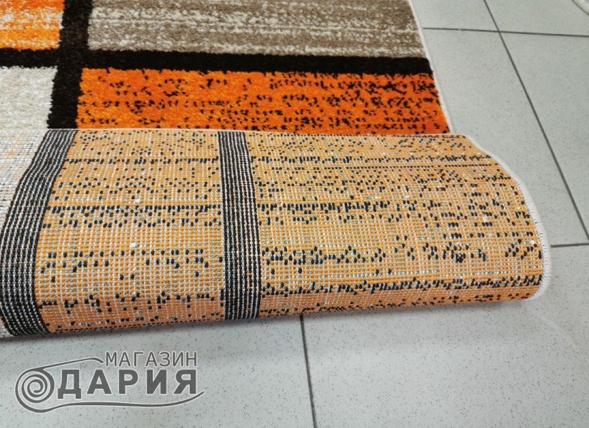 Тъкан килим MAGNOLIA 704 d.beige/orange